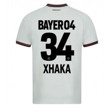 Bayer Leverkusen Granit Xhaka #34 Bortedrakt 2023-24 Kortermet